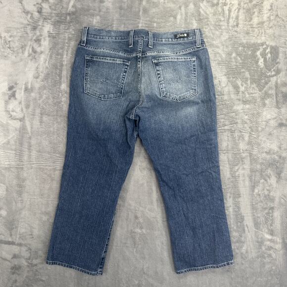 Vintage Lucky Brand Classic Rider Crop Jeans Women's Size 6 Blue Denim - Picture 2 of 9